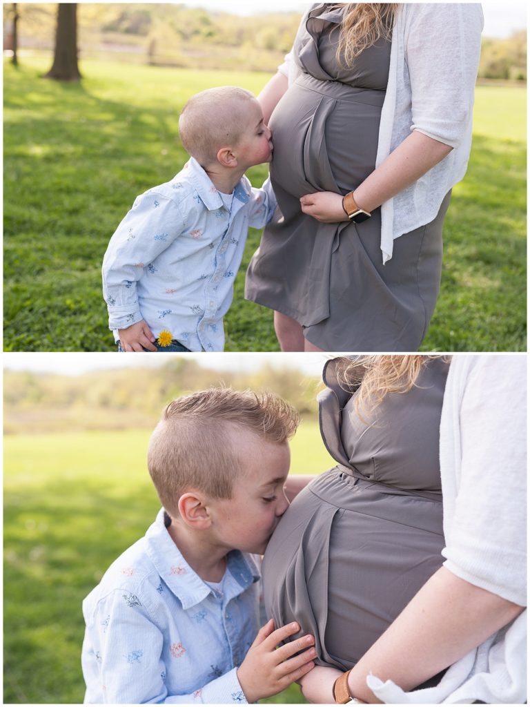 Shriver family maternity photos.